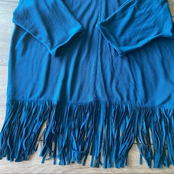 Terre Bleue Fringe Relaxed Fit Boho  Sweater - Picture 6 of 14